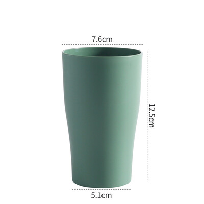 Plastmasas atkārtoti lietojamas vannas istabas krūzes Vienkārša zobu birstes krūze Mājsaimniecības mazgāšanas glāze 400 ml Lielas ietilpības vannas istabas piederumi