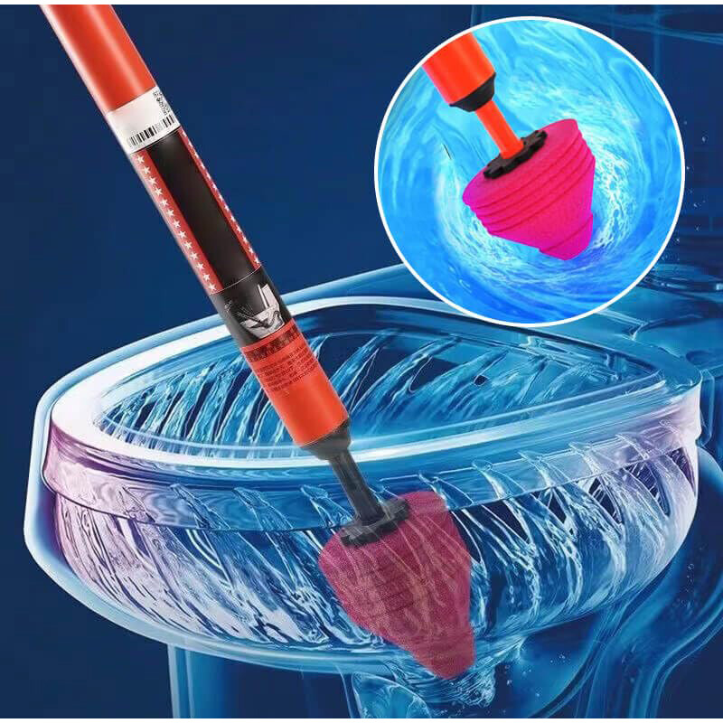 Galingas aukšto slėgio klozetas atblokuoja šaudyklinį tualeto šalinimo įtaisą su ergonomišku oro nutekėjimo užsikimšimo šalinimo tualeto vamzdžiu