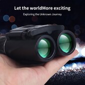 Galingi HD ilgo nuotolio žiūronai, mini sulankstomi žiūronai, BAK4 FMC optika medžioklei, lauke, stovyklavietėje, 2000 m, 40x22