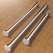 Suport de uscare a hainelor din oțel inoxidabil reglabil de 35-80 cm, bară telescopică fără găurire, pentru balcon, baie