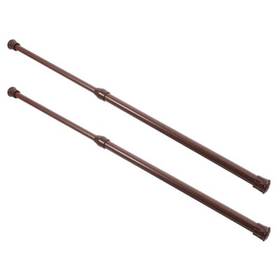 2 gab. Aizkaru stieņu logu stieņi Spriegojuma staba durvis japāņu stila regulējami mazi metāla dušas koledžas kopmītņu skapja aizkari