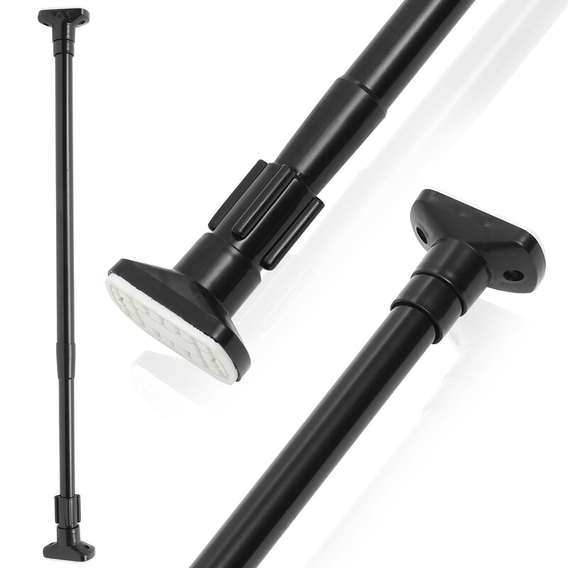 Drabužiai Bėgių užuolaidų stulpas Nerūdijančio plieno Drabužių spinta Raištelis Teleskopinis Drabužių Džiovinimas Ištraukiamas Baras Dušas