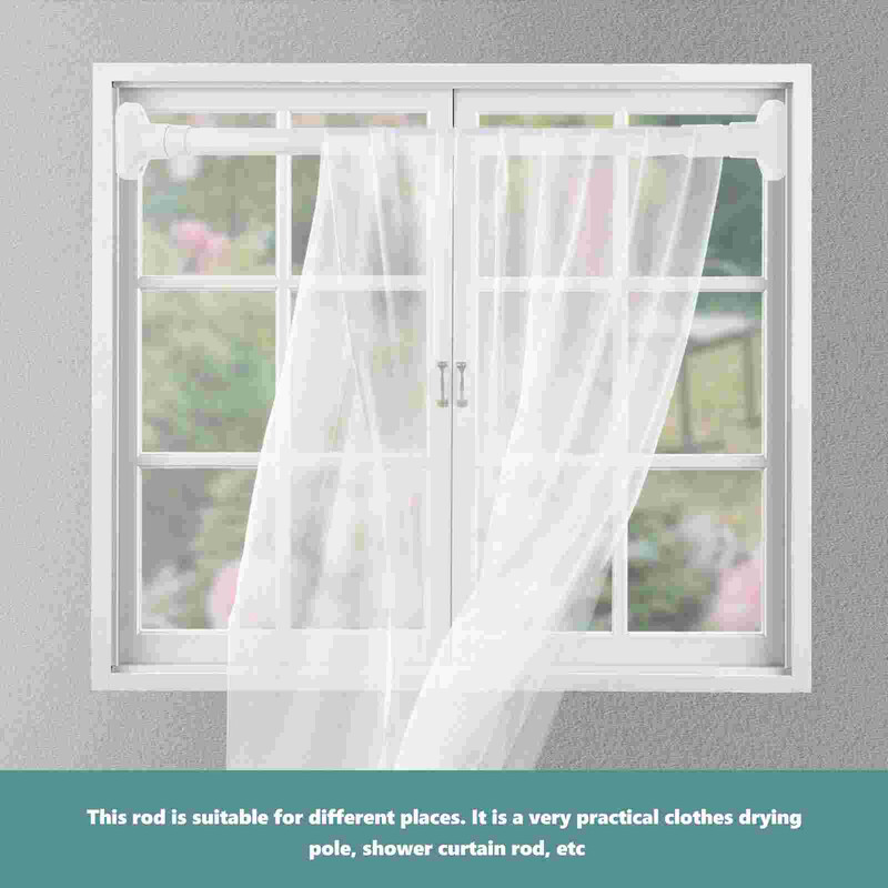 Drabužiai Bėgių užuolaidų stulpas Nerūdijančio plieno Drabužių spinta Raištelis Teleskopinis Drabužių Džiovinimas Ištraukiamas Baras Dušas