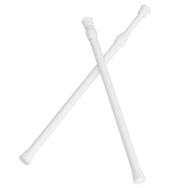 Įvairios paskirties spyruokliniai ištraukiami teleskopiniai tinklelio įtempimo užuolaidų bėgio strypai