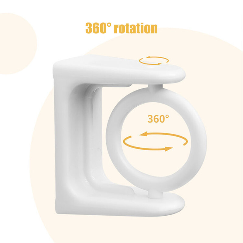 360° pasukamas teleskopinis strypo laikiklis be gręžimo, tvirtam lipniam kabliuku rankšluosčių strypo dušo užuolaidų strypo laikikliui