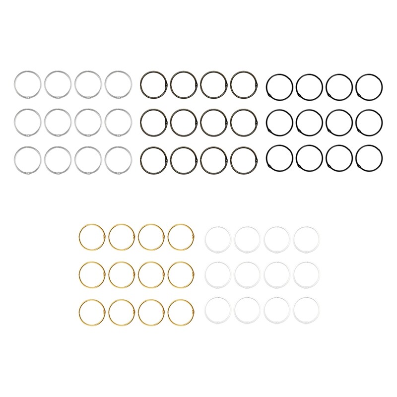 Dušo užuolaidų žiedai, kabliukai Dušo užuolaidų žiedai, atsparūs rūdijimui, nuo kritimo apvalūs dušo žiedai užuolaidoms