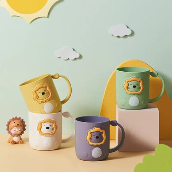 Υψηλής ποιότητας Brushing Cup Cartoon Animal Design, Παχύ και ανθεκτικό πλαστικό στοματικό ποτήρι για μπάνιο