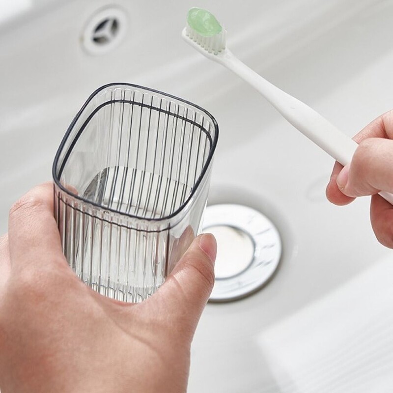 Cutie de călătorie transparentă pentru periuță de dinți, portabilă, rezistentă la scurgeri, cu capac, cupă pentru periuță de dinți, cutie de depozitare pentru pastă de dinți, baie