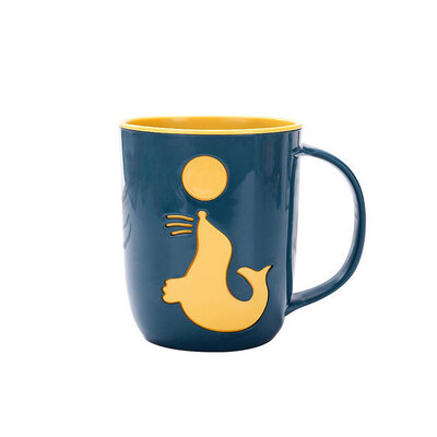 Čašica četkice za zube s dupinom iz crtanog filma za djecu, jednostavna kućna čašica za ispiranje usta, dvobojna čašica za pranje, kupaonski pribor