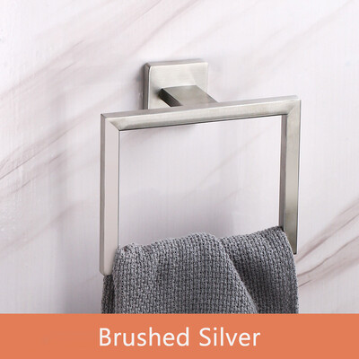 Cârlig inel pentru prosop de baie Accesorii hardware Suport de depozitare Suport pentru prosop de mână din oțel inoxidabil 304 Umeraș rotund modern pentru prosoape