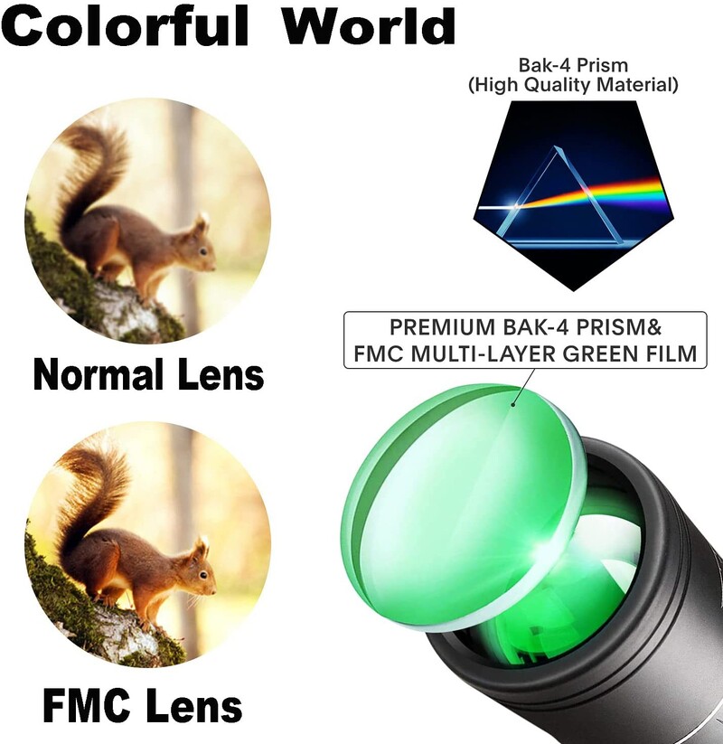 Kaasaskantav monokulaarne kõrge 40x60 teleskoop, suure võimsusega kahefookusega käeshoitav ultramonokulaarne sihik matkamiseks jahiks õues