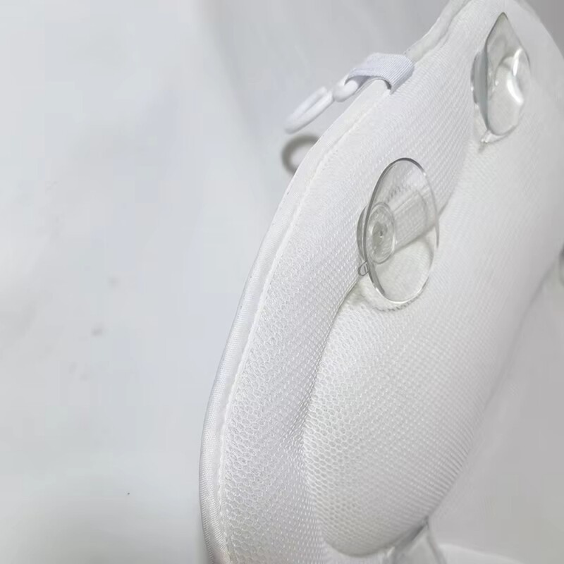 Butterfly vannas spilvens 4D balts, mīksts, elpojošs vannas istabas auduma spilvens ar piesūcekņiem Ātri žūstošs ādai draudzīgs vannas spilvens