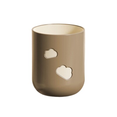 Mutes skalojamā līdzekļa krūze Zobu birste Mājsaimniecības kafijas krāsa smilškrāsas zobu birstes krūze Mājsaimniecības mutes skalojamā līdzekļa krūze Vienkārša Jaunā 8,2*10 cm krūze Gargle