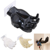 Cârlig pentru palmă Suport pentru săpun Deget în formă de mână, cârlige pentru umeraș de perete, suport pentru depozitare pentru baie, decorare, organizare acasă