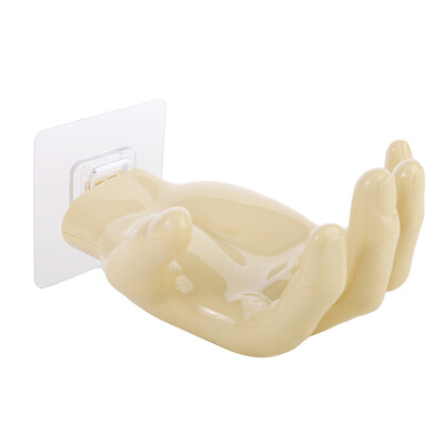 Cârlig pentru palmă Suport pentru săpun Deget în formă de mână, cârlige pentru umeraș de perete, suport pentru depozitare pentru baie, decorare, organizare acasă