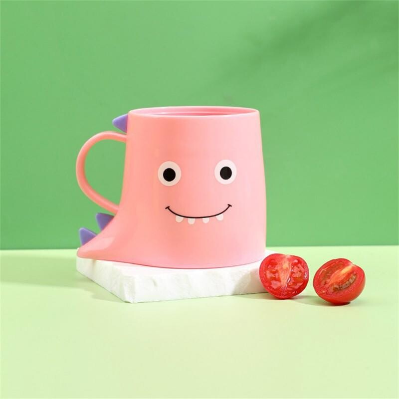 Cupă pentru apă de gură Copii creativi Bebeluş Dinozaur Cupă pentru gargară Cupă pentru periuţă de dinţi Cupă îngroşată de desene animate Drăguţ