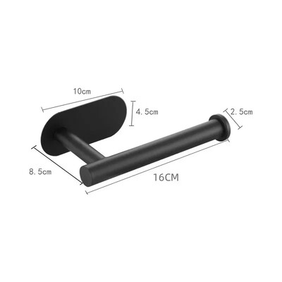 Suport pentru hârtie igienică montat pe perete, fără perforare