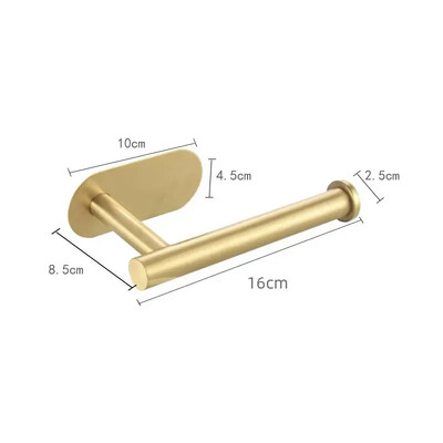 Suport pentru hârtie igienică montat pe perete, fără perforare