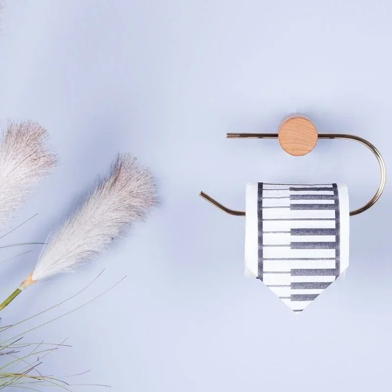 Rafturi creative neperforate Suport nordic pentru șervețele igienice Suport pentru hârtie Suport pentru prosoape din alamă Dispenser pentru hârtie igienică de uz casnic