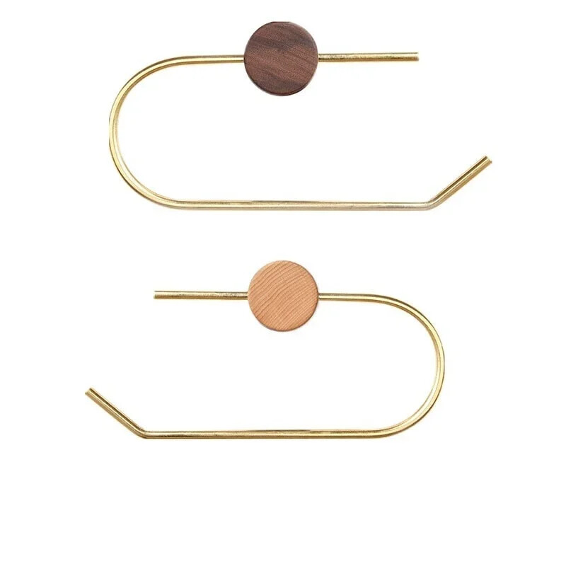 Rafturi creative neperforate Suport nordic pentru șervețele igienice Suport pentru hârtie Suport pentru prosoape din alamă Dispenser pentru hârtie igienică de uz casnic