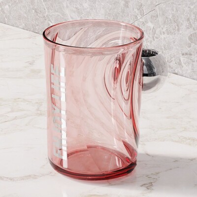 Tooth Glass Light Luxury Caurspīdīgs mutes skalošanas krūze Zobu birstes turētājs Creative Gargle Cup Zobu birstes uzglabāšana Vannas istabas piederumi