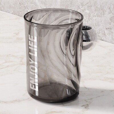 Tooth Glass Light Luxury Caurspīdīgs mutes skalošanas krūze Zobu birstes turētājs Creative Gargle Cup Zobu birstes uzglabāšana Vannas istabas piederumi