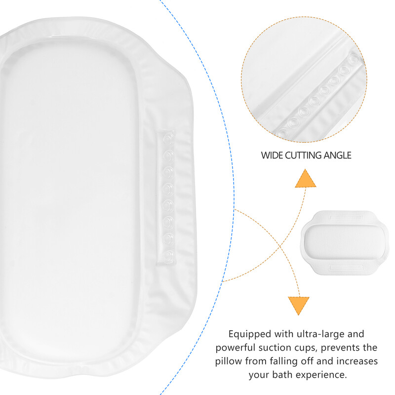 Vonios pagalvės pagalvėlė neslystanti SPA namų dušo pagalvės galvos atrama siurbimo taurė kaklas ir nugara