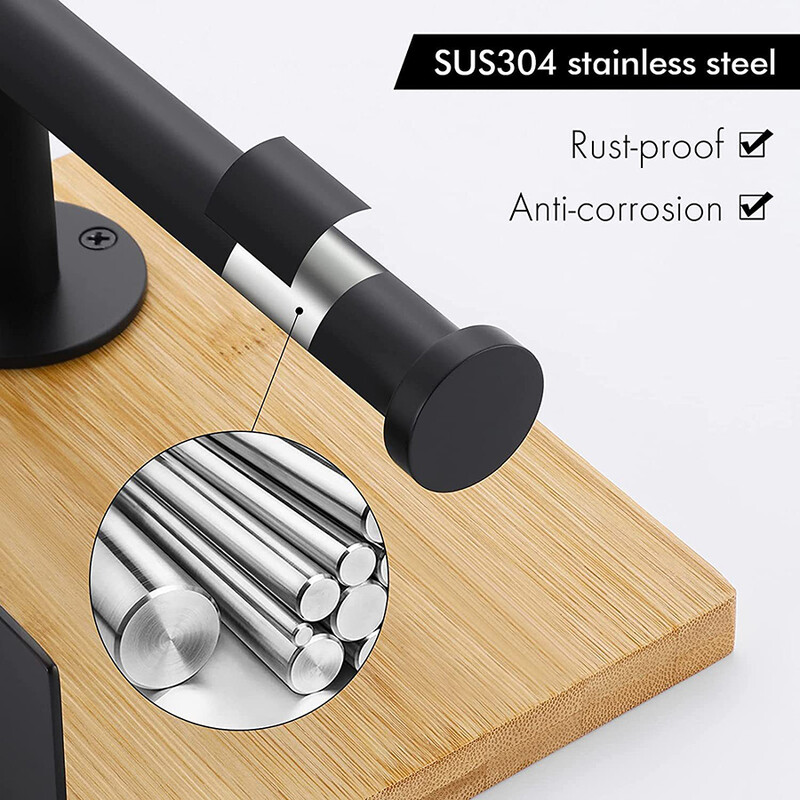 Suport pentru prosoape de hârtie din lemn masiv, fără perforare