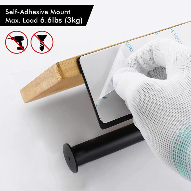 Suport pentru prosoape de hârtie din lemn masiv, fără perforare