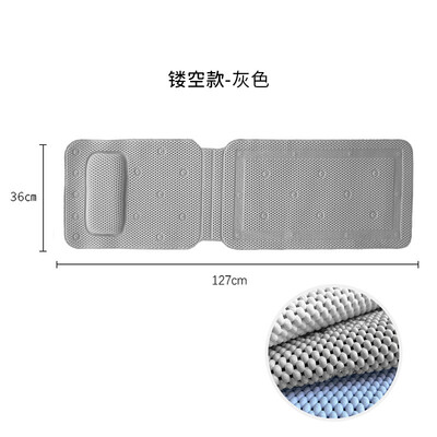 Neslystantis vonios kilimėlis 3D tinklelio sluoksnių vonios pagalvėlė su pagalve PVC kvėpuojanti sulankstoma SPA kūno viso vonios pagalvėlė pagalvė