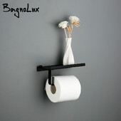 Pie sienas stiprināms daudzkrāsains ar plauktiem nerūsējošā tērauda tualetes papīra turētājs Vannas istabas piederumi