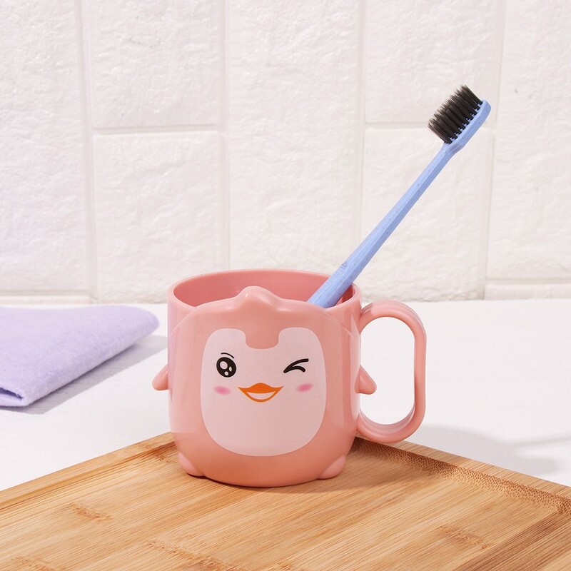 Cupă pentru apă de gură pentru copii mici, pentru spălarea dinților, ceașcă pentru apă de gură, suport pentru periuță de dinți, baie pentru copii, ceașcă pentru gură de rață mică