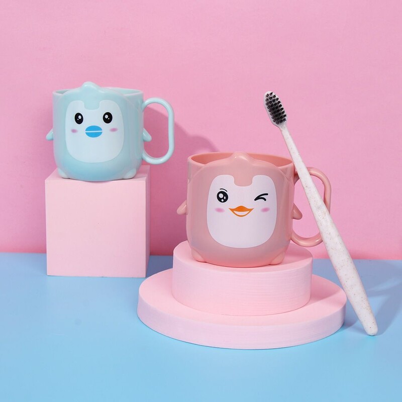 Cupă pentru apă de gură pentru copii mici, pentru spălarea dinților, ceașcă pentru apă de gură, suport pentru periuță de dinți, baie pentru copii, ceașcă pentru gură de rață mică