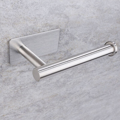 Suport hârtie igienică Adeziv Oțel inoxidabil Auriu periat Alb Negru Suport montat pe perete Raft pentru prosoape de hârtie Umeraș pentru șervețele