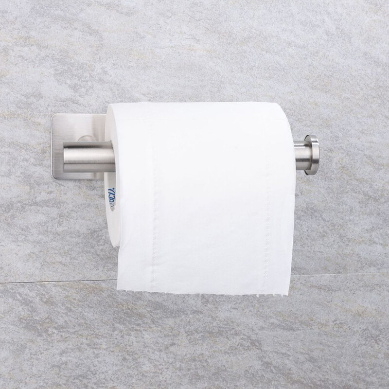 Suport hârtie igienică Adeziv Oțel inoxidabil Auriu periat Alb Negru Suport montat pe perete Raft pentru prosoape de hârtie Umeraș pentru șervețele