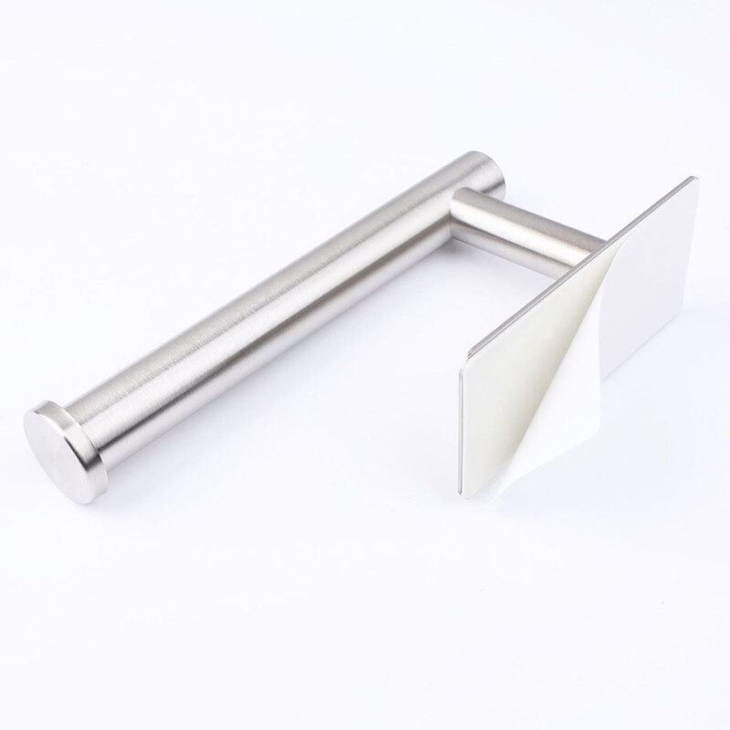 Suport hârtie igienică Adeziv Oțel inoxidabil Auriu periat Alb Negru Suport montat pe perete Raft pentru prosoape de hârtie Umeraș pentru șervețele