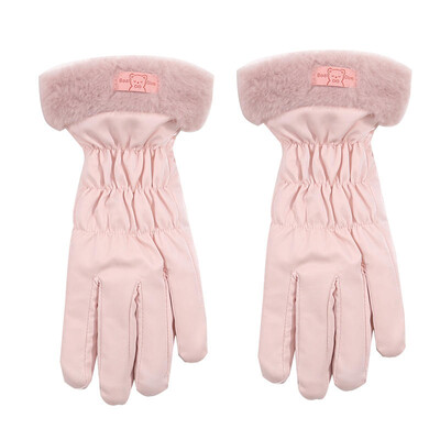 2024 Mănuși căptușite drăguțe femei iarnă fleece îngroșat cald Ciclism alpinism schi mănuși din bumbac de pluș