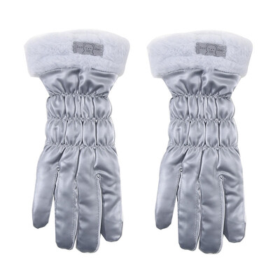 2024 Mănuși căptușite drăguțe femei iarnă fleece îngroșat cald Ciclism alpinism schi mănuși din bumbac de pluș