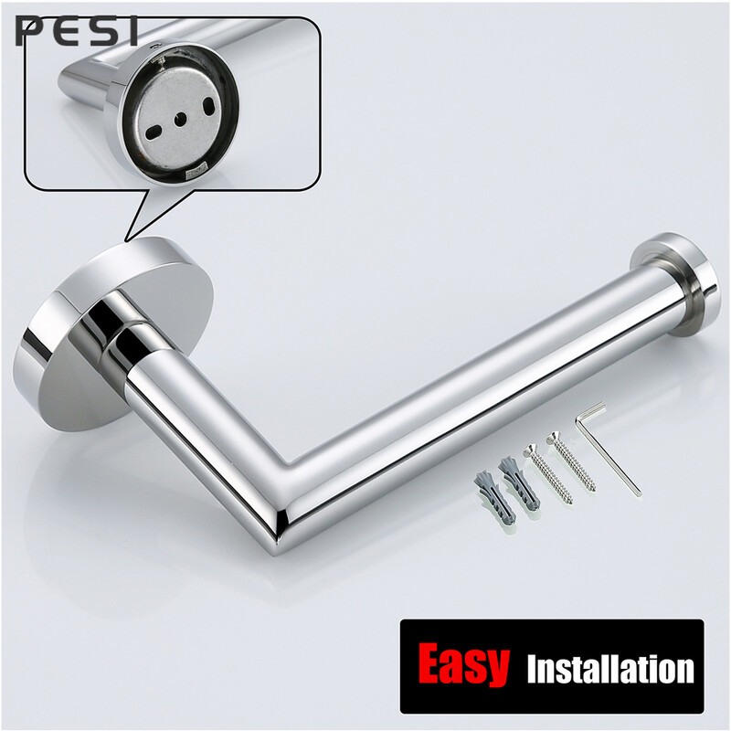 304 Roostevabast terasest WC-paberi hoidik Seinale paigaldatav paberrätikuhoidja kruvirulli hoidik riiuli jaoturi riiul WC-tarvikud