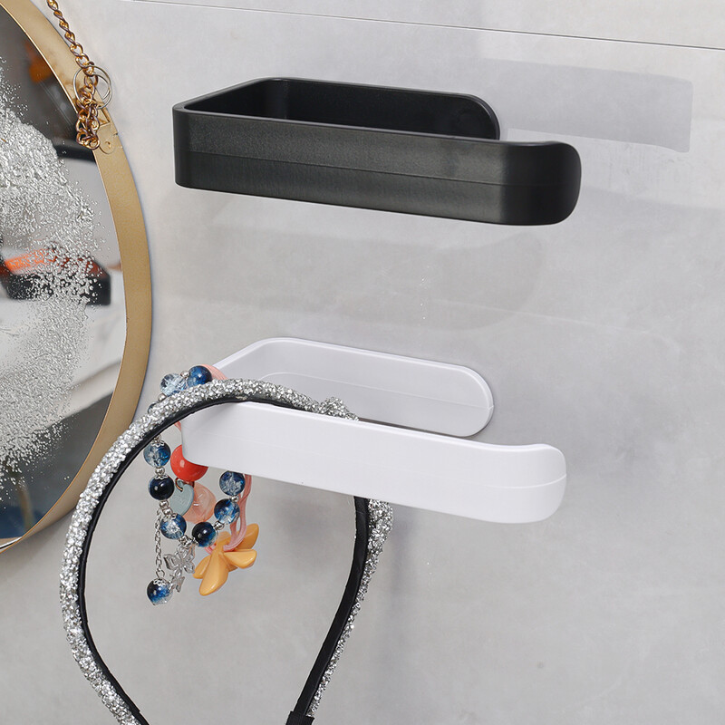 Suport pentru hârtie igienică, montat pe perete, 1 bucată, fără perforare, rolă de prosop pentru baie, accesorii pentru baie, material plastic