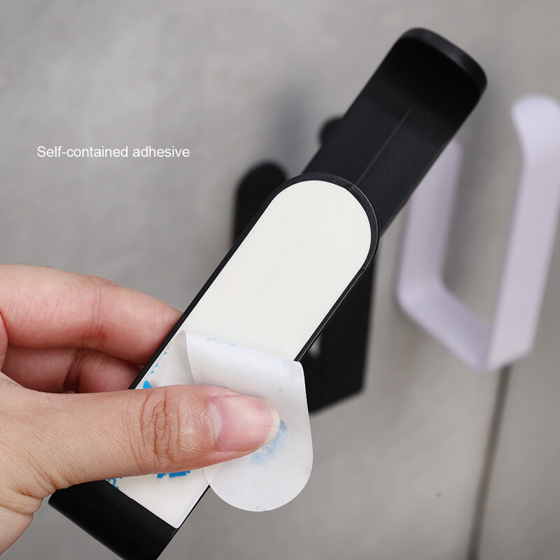 Suport pentru hârtie igienică, montat pe perete, 1 bucată, fără perforare, rolă de prosop pentru baie, accesorii pentru baie, material plastic