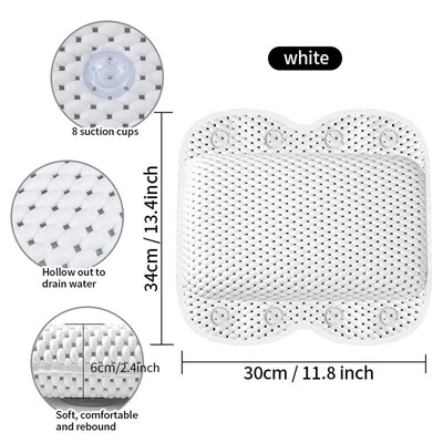 Vonios pagalvė mirkymui vonioje Prabangi vonios pagalvė siurbimo puodelis Dušo pagalvė sėdėjimui Vonios pagalvės galvos kaklo voniai