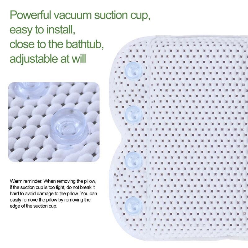 Vonios pagalvė mirkymui vonioje Prabangi vonios pagalvė siurbimo puodelis Dušo pagalvė sėdėjimui Vonios pagalvės galvos kaklo voniai