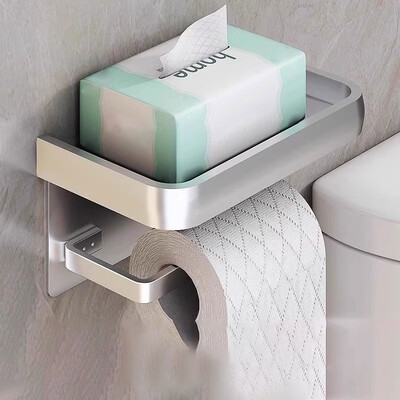 Alumiiniumisulamist tualettpaberi hoidik salvrätikuhoidik Vannitoa salvrätikuhoidja vannitoa hoiustamisriiul Vannitoatarvikud