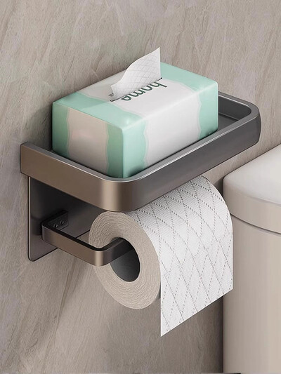 Alumiiniumisulamist tualettpaberi hoidik salvrätikuhoidik Vannitoa salvrätikuhoidja vannitoa hoiustamisriiul Vannitoatarvikud