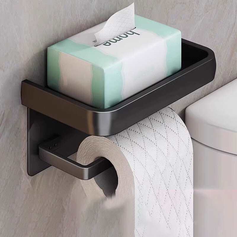 Alumiiniumisulamist tualettpaberi hoidik salvrätikuhoidik Vannitoa salvrätikuhoidja vannitoa hoiustamisriiul Vannitoatarvikud