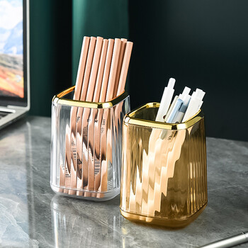 Luxury Makeup Organizers Desktop Cosmetic Brush Storage Box Office Στυλοθήκη Μακιγιάζ Organizer Κραγιόν Sundries Θήκη