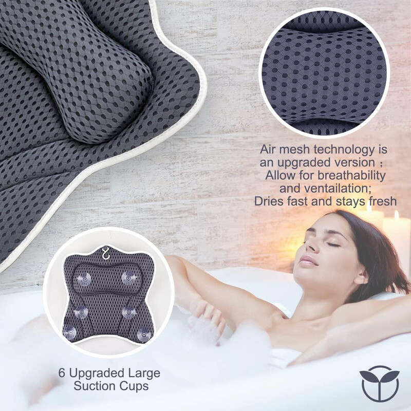 Drugelio formos vonia su siurbimo taurele Kablio vonia Atpalaiduojanti kvėpuojanti vonios priemonė Nugaros pagalvė SPA pagalvėlė kaklo kempinė