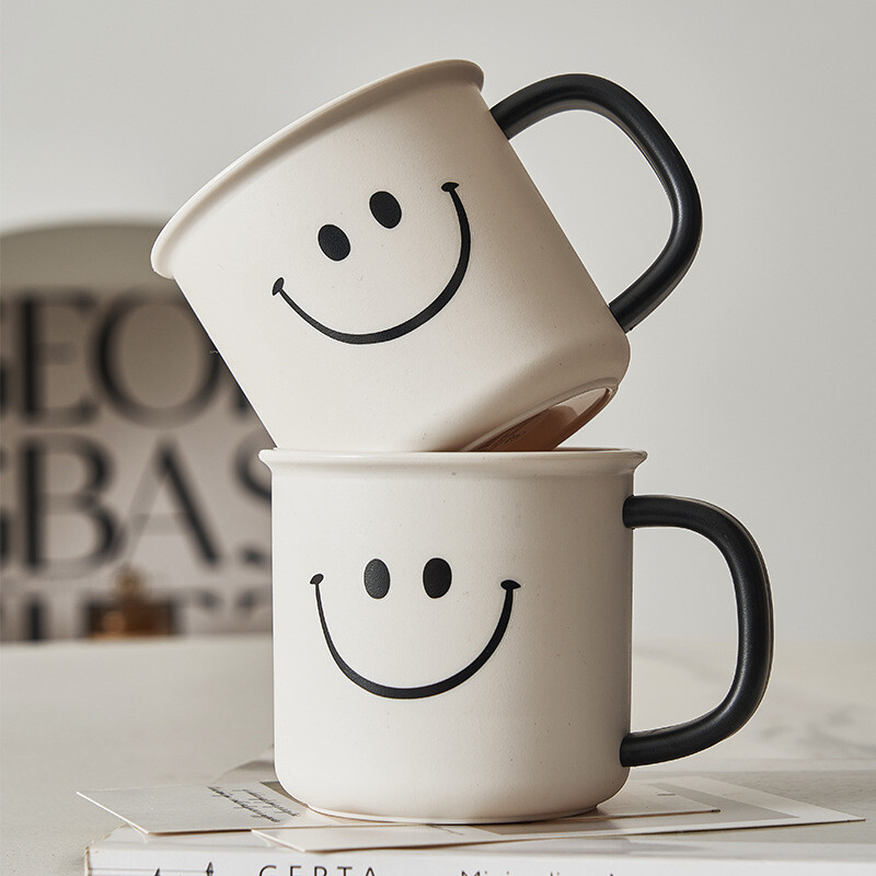 2 vnt PP Ins Creative Milk White, karščiui atsparus aukštos grožio besišypsantis veido skalavimo puodelis studentų bendrabučio buitinis skalavimo puodelis