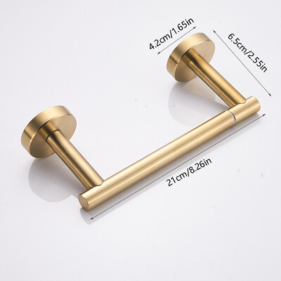 Suport pentru hârtie igienică din oțel inoxidabil Suport pentru rola de hârtie igienică montat pe perete Umeraș auriu pentru șervețele de baie Articole de uz casnic